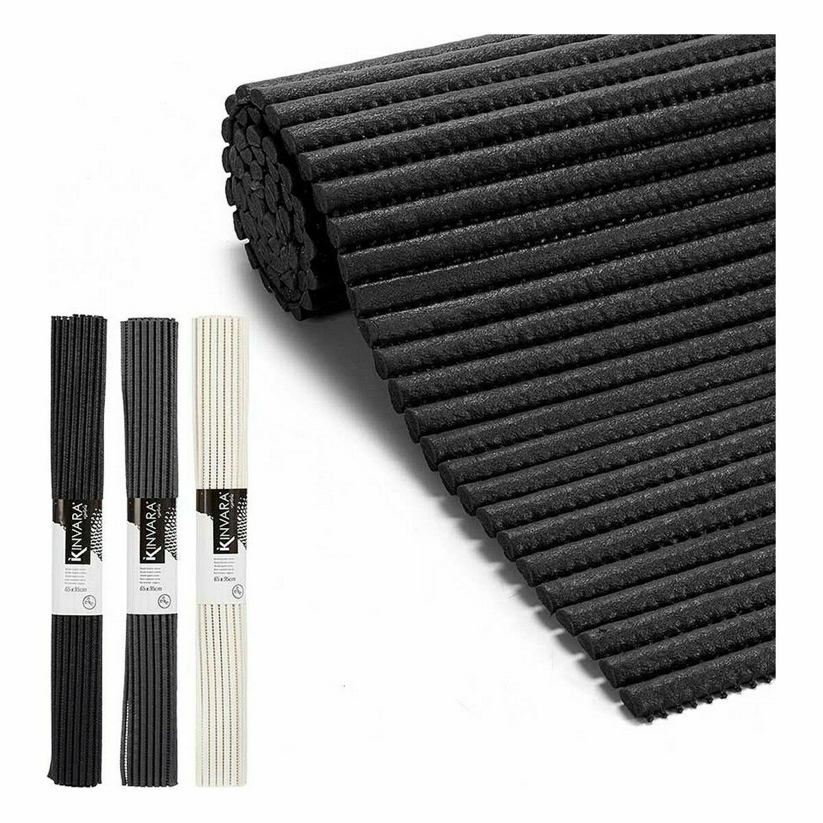 Sklisikker matte Kinvara Gummi Plast 65 x 95 cm 7 x 65 x 7 cm 7 x 7 x 65 cm (12 enheter)